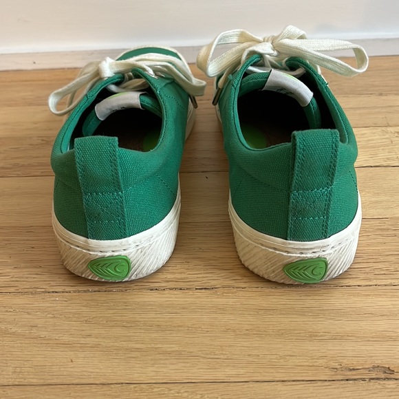 Cariama women’s green canvas sneakers 7.5 - Picture 4 of 8
